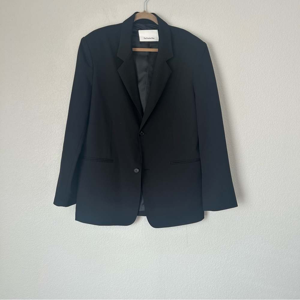 The Frankie Shop Oversized Blazer in Black